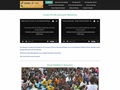 crownoflifeafrica.org snapshot