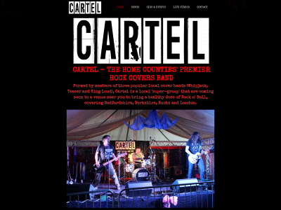 cartelband.com snapshot