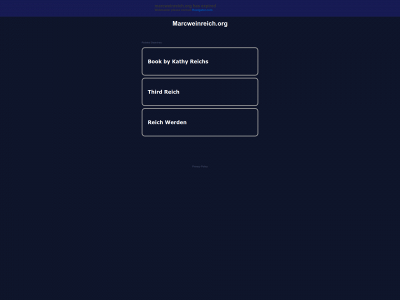 marcweinreich.org snapshot
