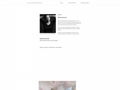matildakarlssonart.com snapshot