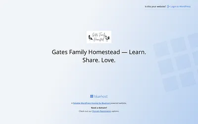 gatesfamilyhomestead.com snapshot