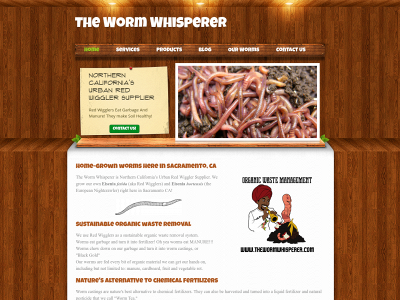 thewormwhisperer.com snapshot