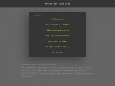 patxpress.com.com snapshot