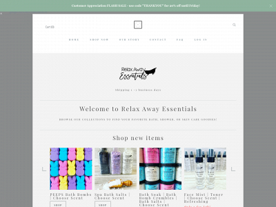 www.relaxawayessentials.com snapshot