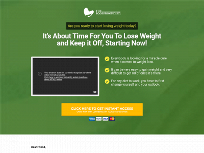 thefoolproofdiet.co snapshot