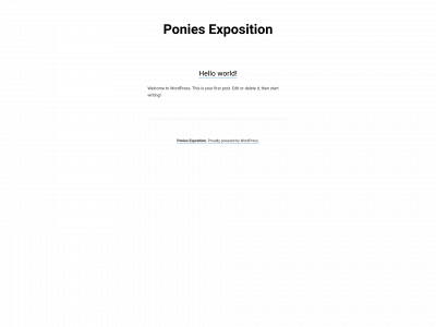 poniexpo.org snapshot