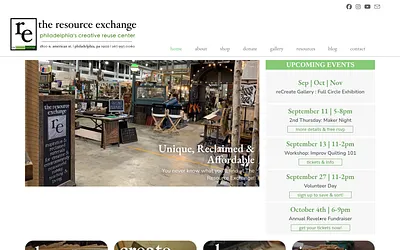 theresourceexchange.org snapshot