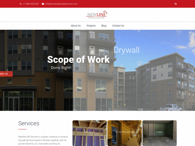 newlinedrywallservices.com snapshot