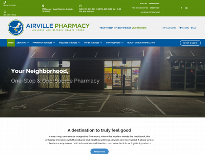 airvillepharmacy.com snapshot