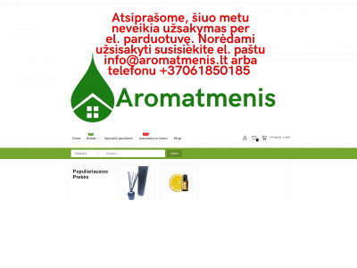 aromatmenis.lt snapshot