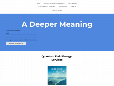 www.adeepermeaning.com snapshot