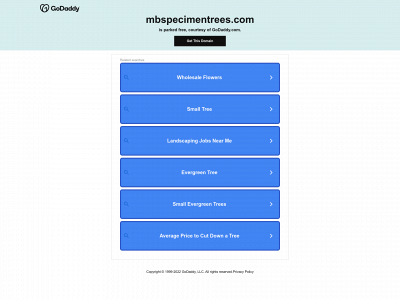 mbspecimentrees.com snapshot
