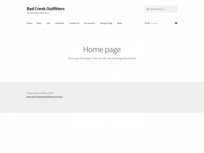 badcreekoutfitters.com snapshot