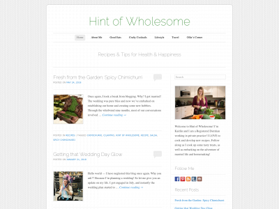 hintofwholesome.com snapshot