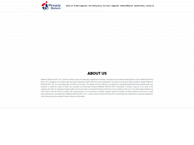 pinnacle-biotech.com snapshot