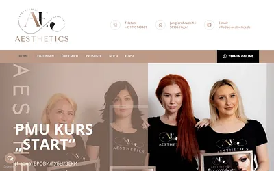 ae-aesthetics.de snapshot