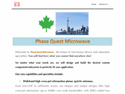pqmicrowave.com snapshot