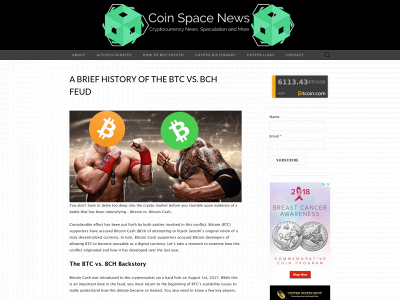 coinspacenews.com snapshot