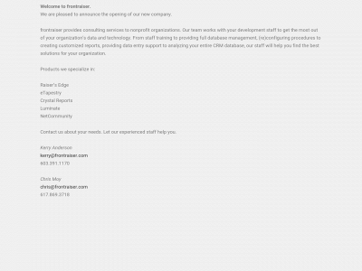 frontraiser.com snapshot