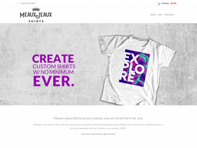 meauxjeauxshirts.com snapshot