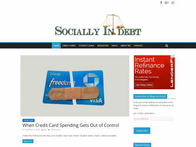 sociallyindebt.com snapshot