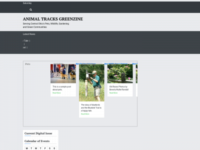 animaltracksgreenzine.com snapshot