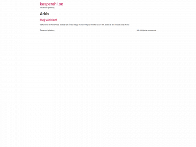 kasperahl.se snapshot
