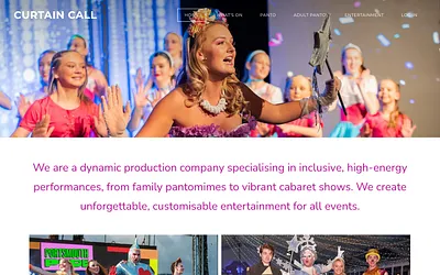 www.curtaincall-productions.co.uk snapshot