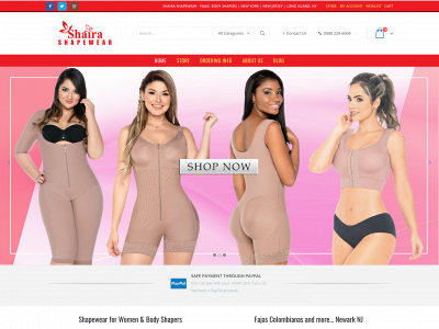 shairashapewear.com snapshot