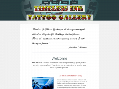 timelessinkgallery.com snapshot