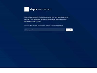 dappr.amsterdam snapshot