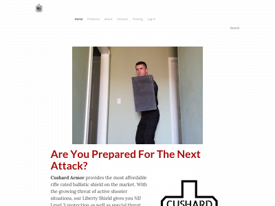 www.cushardarmor.com snapshot