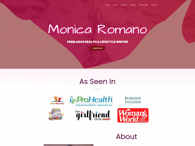 monicaromano.com snapshot