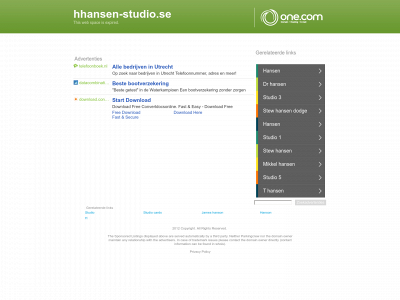hhansen-studio.se snapshot