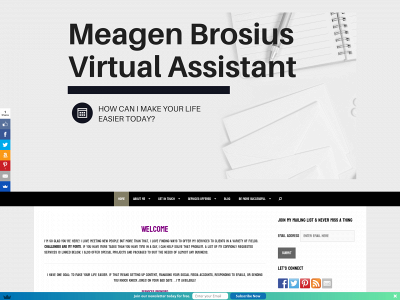 meagenbrosius.com snapshot