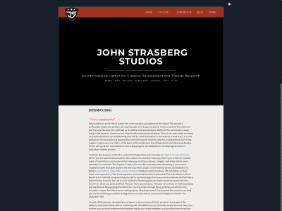 johnstrasbergstudios.org snapshot