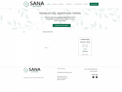 apotheeksana.be snapshot
