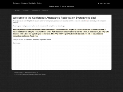 kyconferences.org snapshot