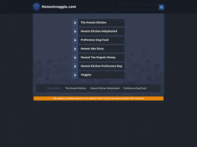 honestveggie.com snapshot