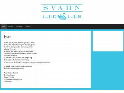 svahnljudljus.se snapshot
