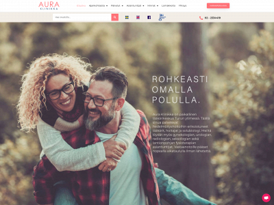 auraklinikka.fi snapshot