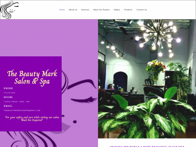 thebeautymarksalonspa.com snapshot