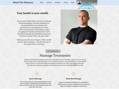 markthemasseur.co.uk snapshot