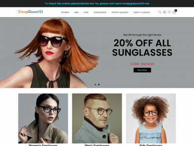 cheapglasses123.com snapshot