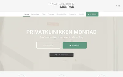 privatklinikkenmonrad.dk snapshot