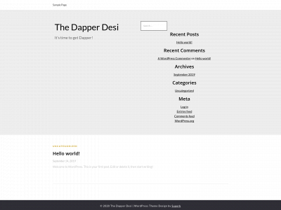 thedapperdesi.com snapshot