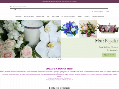 flowersbytina.com.au snapshot