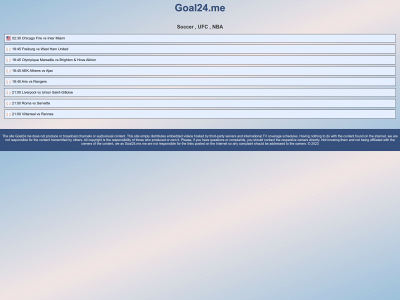goal24.me snapshot