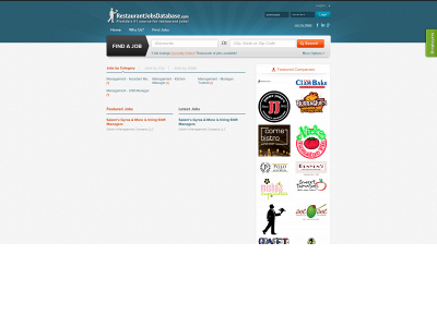restaurantjobsdatabase.com snapshot