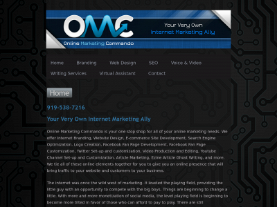 onlinemarketingcommando.com snapshot